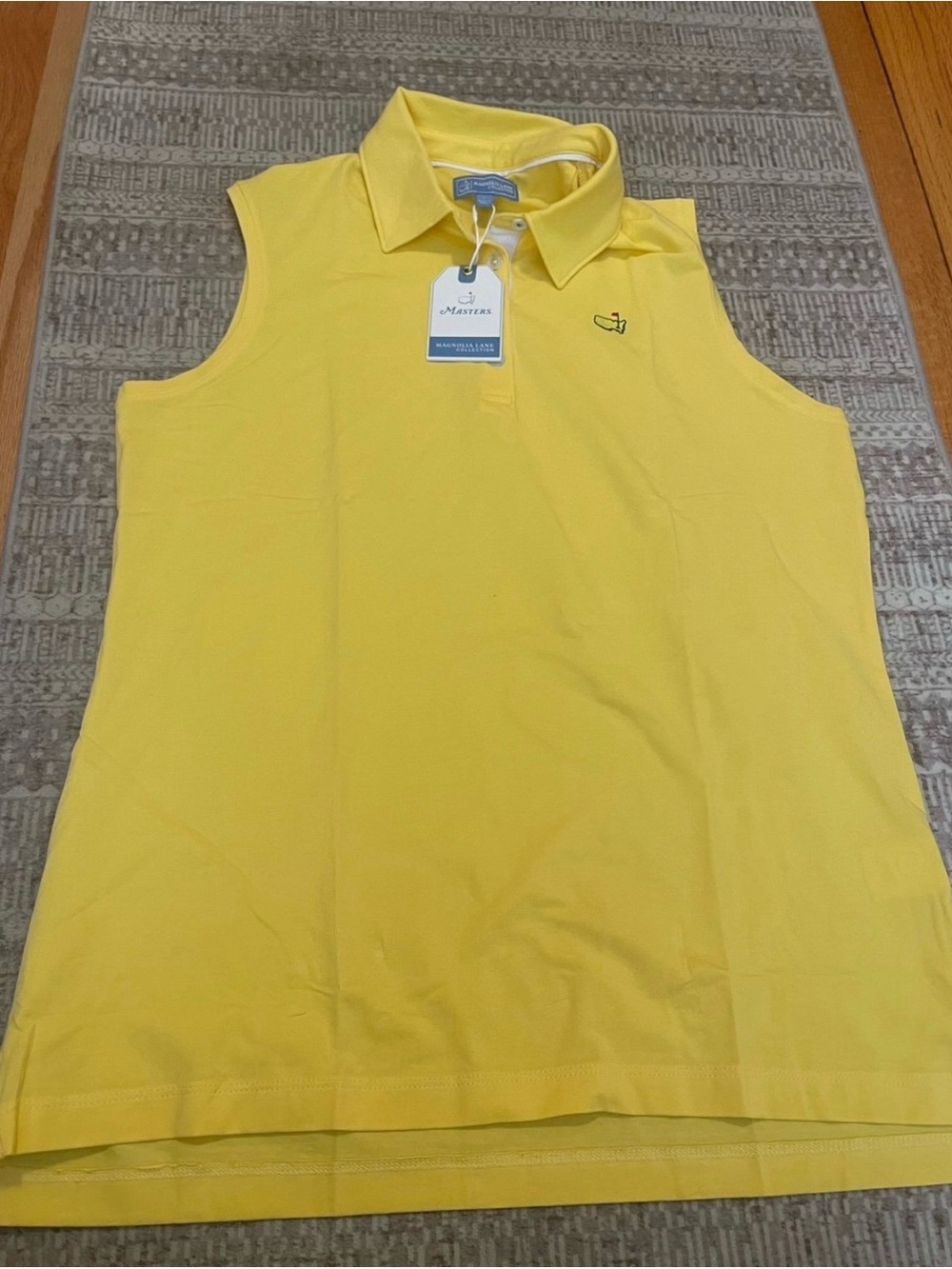 Masters Ladies Sleeveless Polo - Yellow